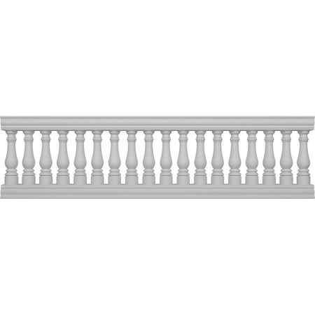 Ekena Millwork Fiberthane Bradford Balustrade Railing Kit Style M (6 7/8" On-Center Spacing to Pass 4" Sphere Code) BALK35X120BRM